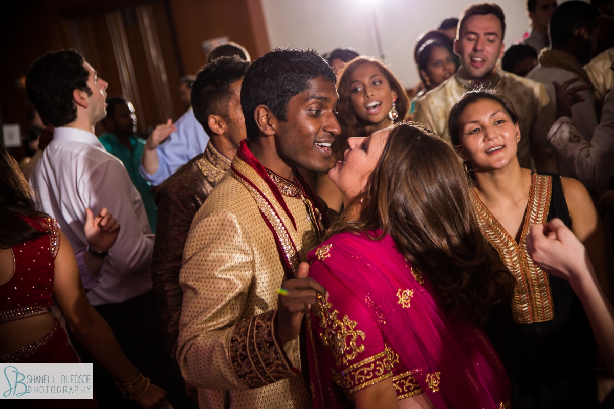 dancing bride and groom Nashville Sangeet 