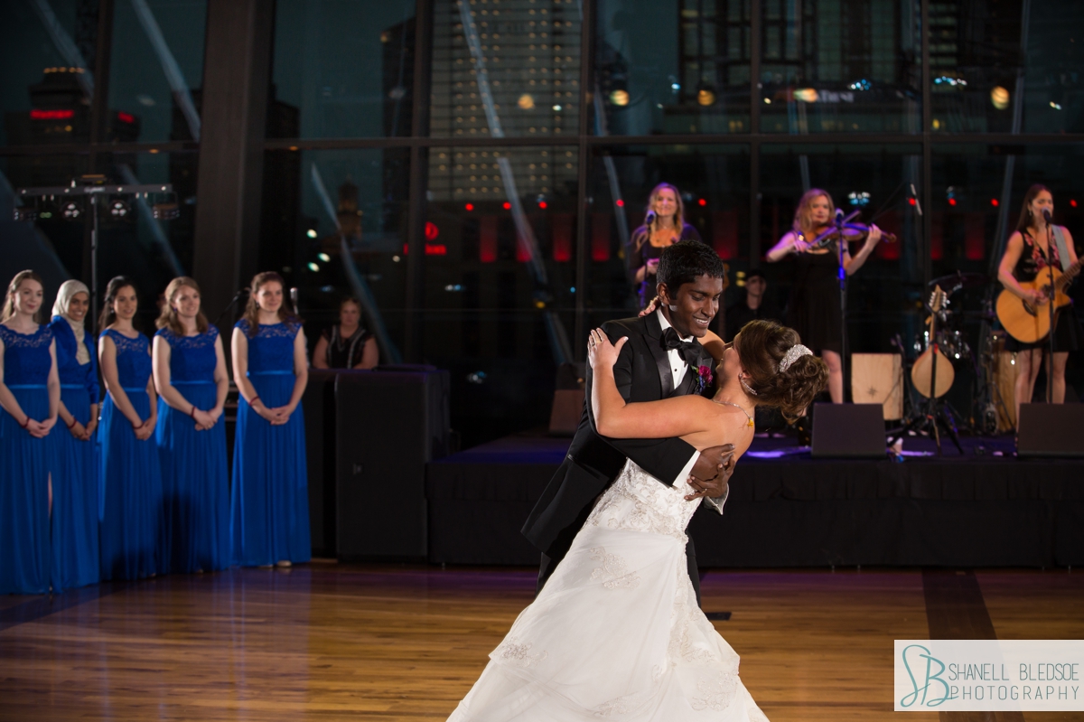 first dance at country music hall of fame wedding reception event hall