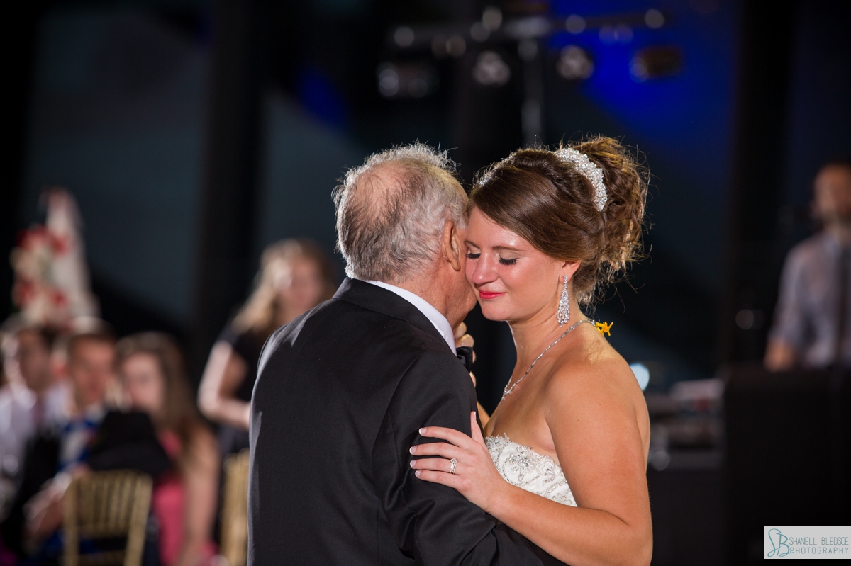 crying bride dancing with her grandfather in nashville
