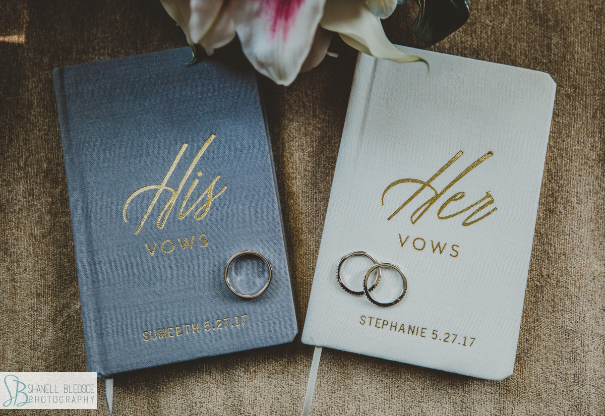 custom his and hers vow books nashville Indian wedding