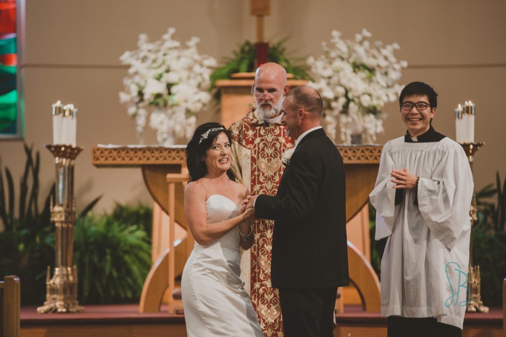 wedding ceremony photos at All Saints Catholic Church Knoxville 