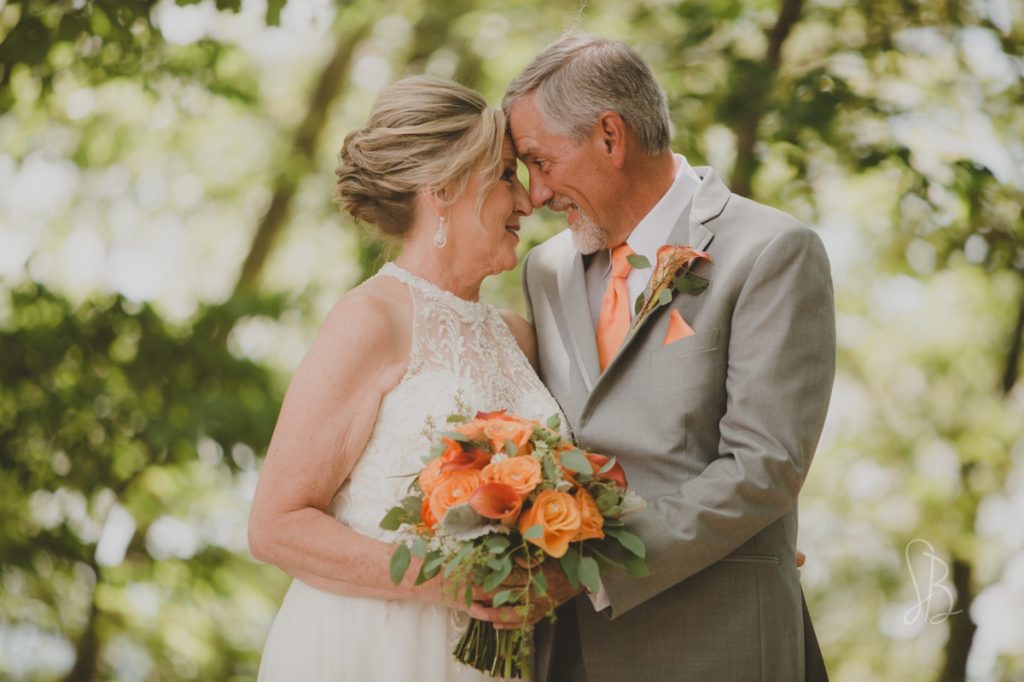 orange wedding color scheme