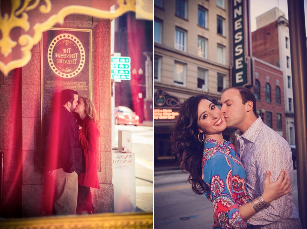 Tennessee Theatre engagement photos Knoxville