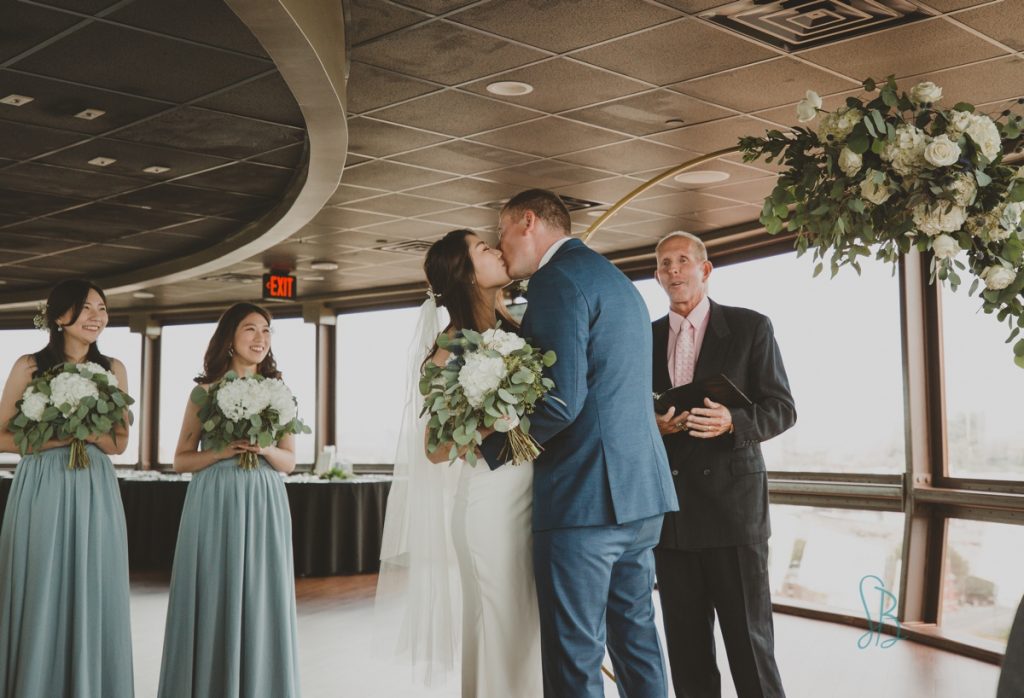 Wedding ceremony at Sunsphere Knoxville