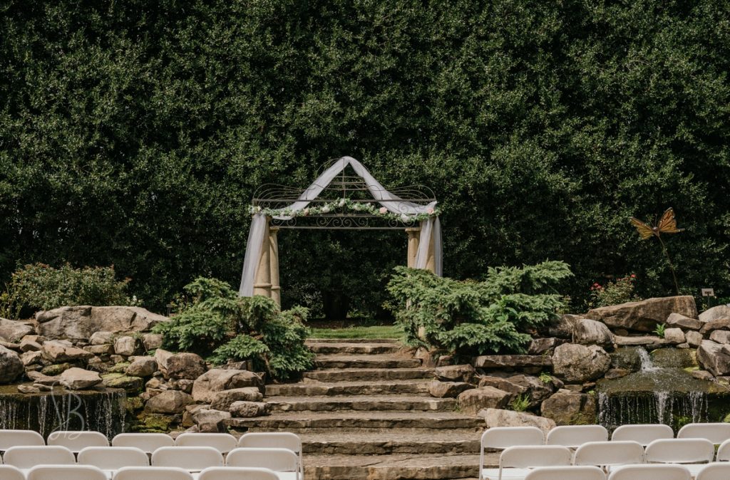 Wedding arbor in Beall Rose Garden at UT Gardens Knoxville