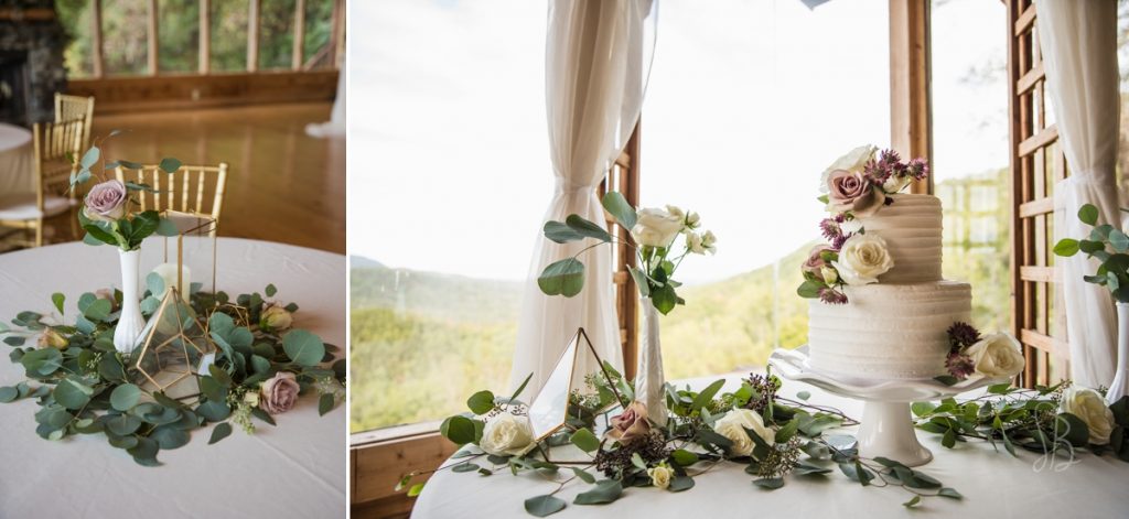 mauve and lavender wedding decor