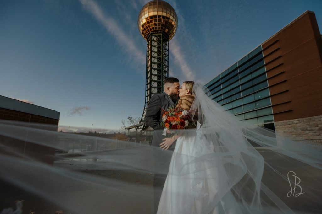 Sunsphere Knoxville wedding photos