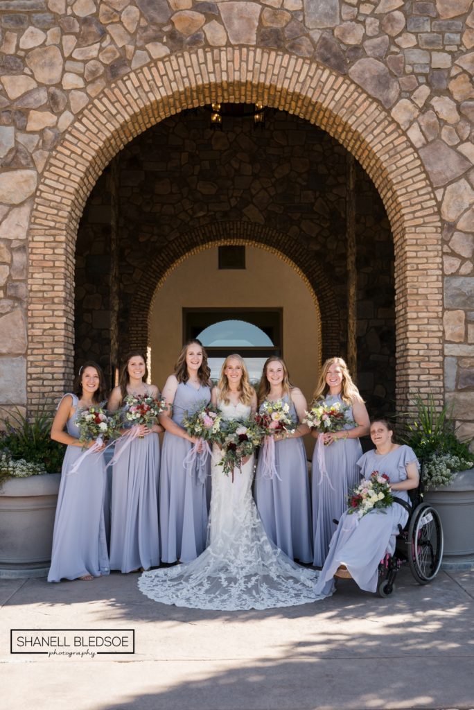 lavender wedding party in Colorado