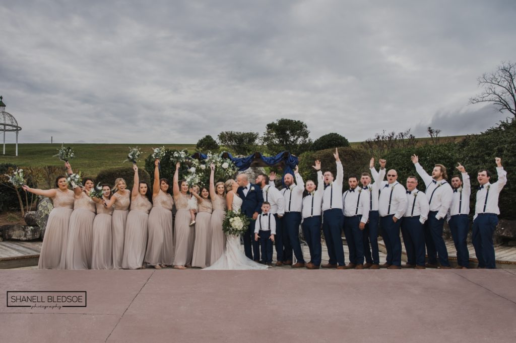 thin blue line wedding party