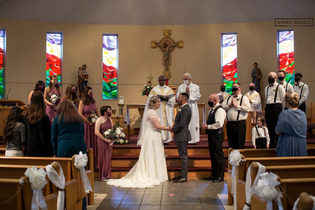 wedding mass at All Saints Church 