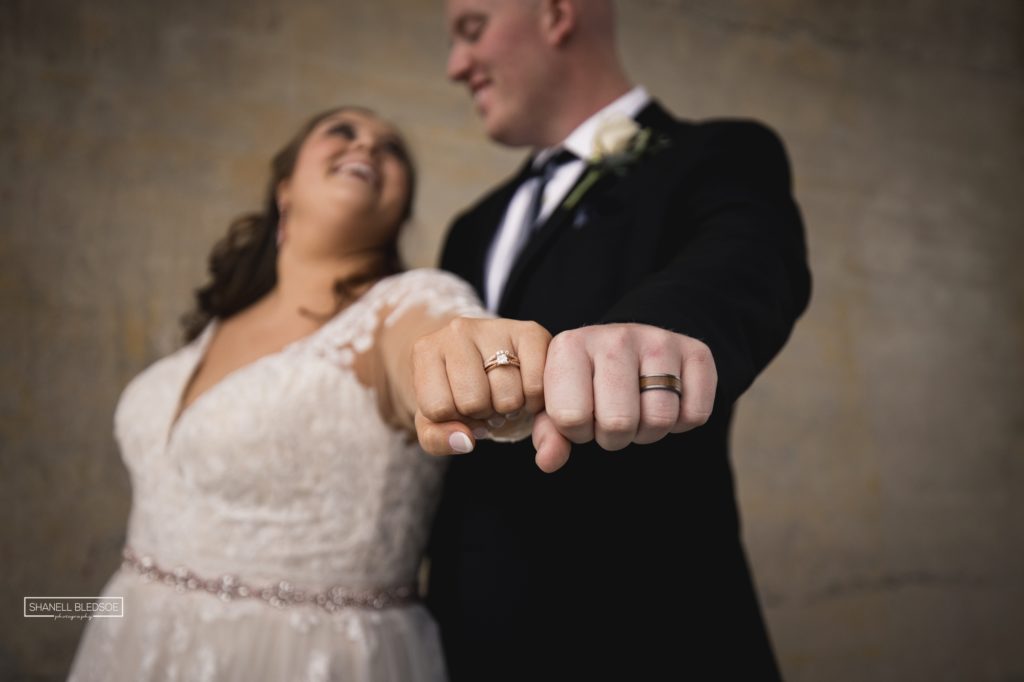 Fist bump with wedding rings photo in Knoxville