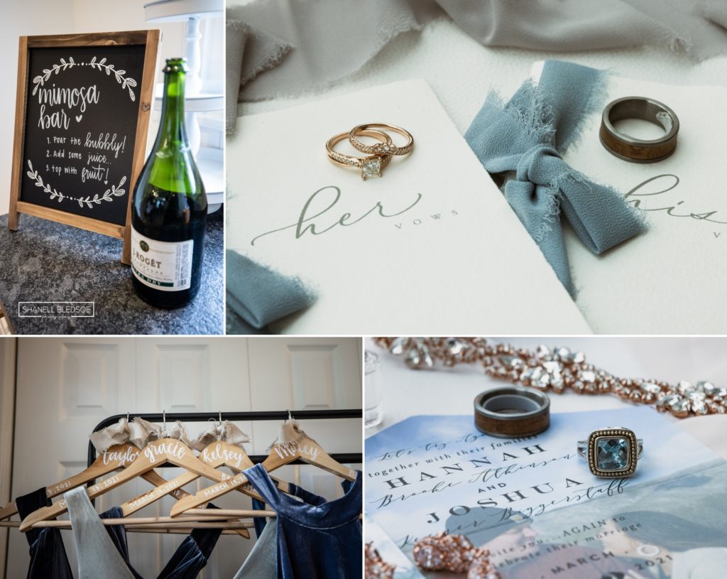 dusty blue wedding details in Knoxville
