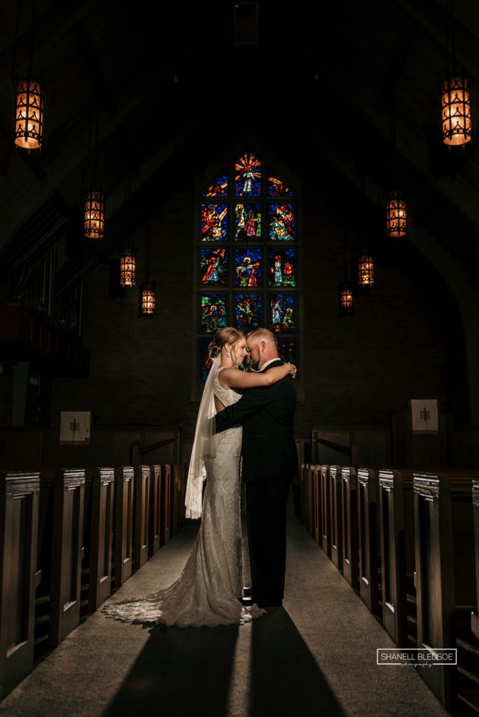 Knoxville traditional church wedding