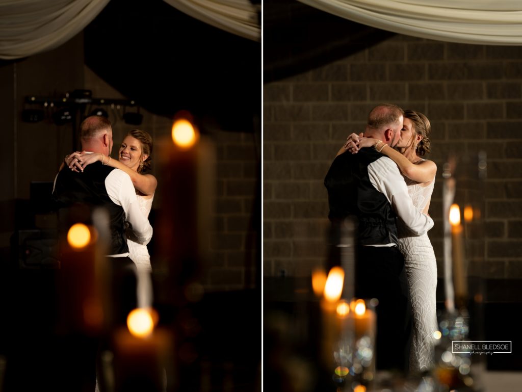 Private final dance between bride and groom at the Foundry in Knoxville