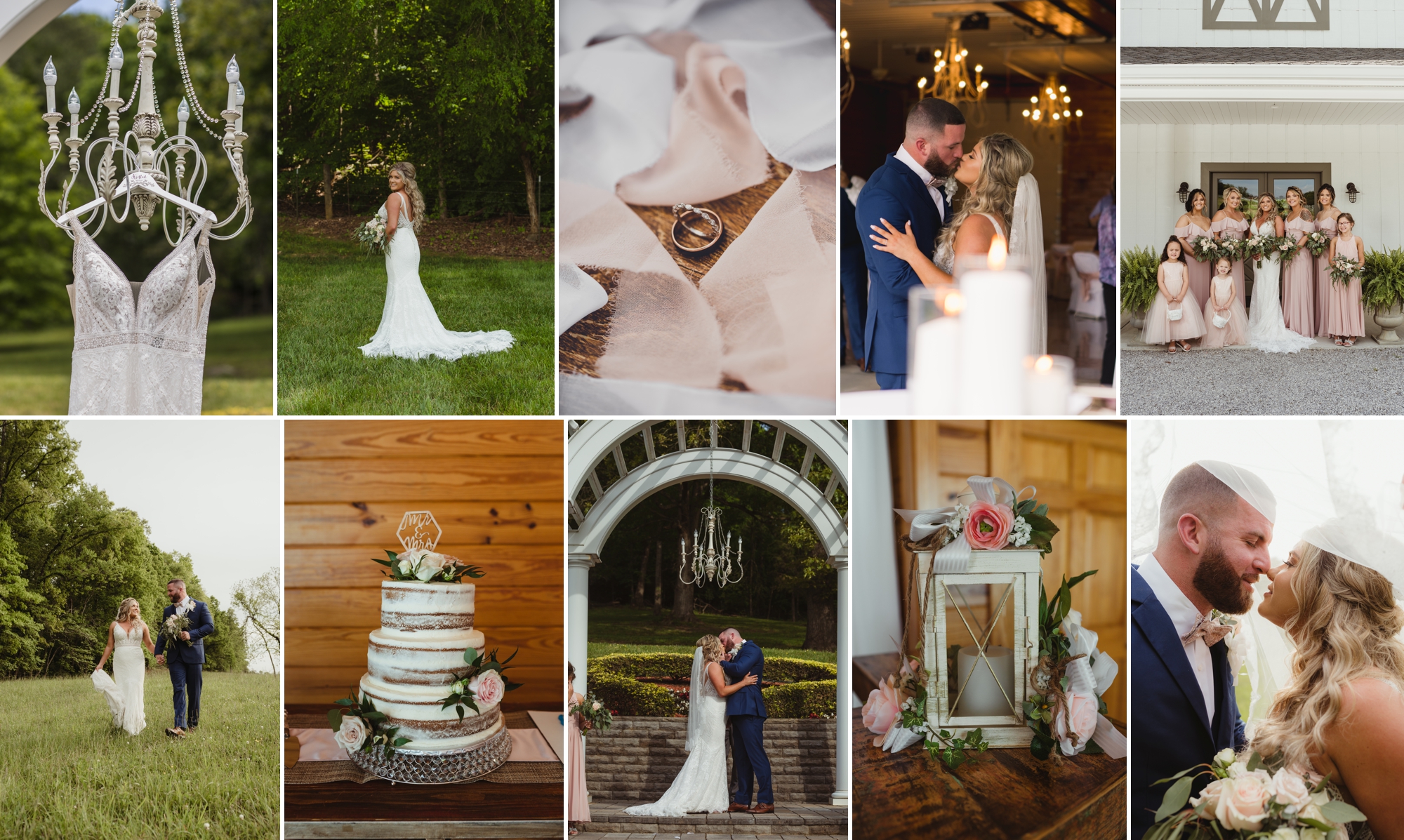 Wedding photos at The Carriage House of Dumplin Valley in Morristown, TN