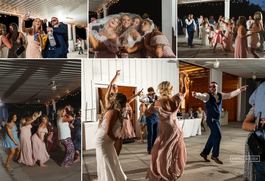 reception dancing at the carriage house of dumplin valley