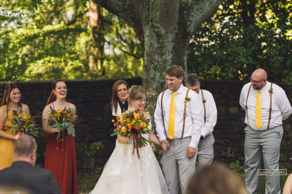 wedding in Martha Ashe Garden Knoxville