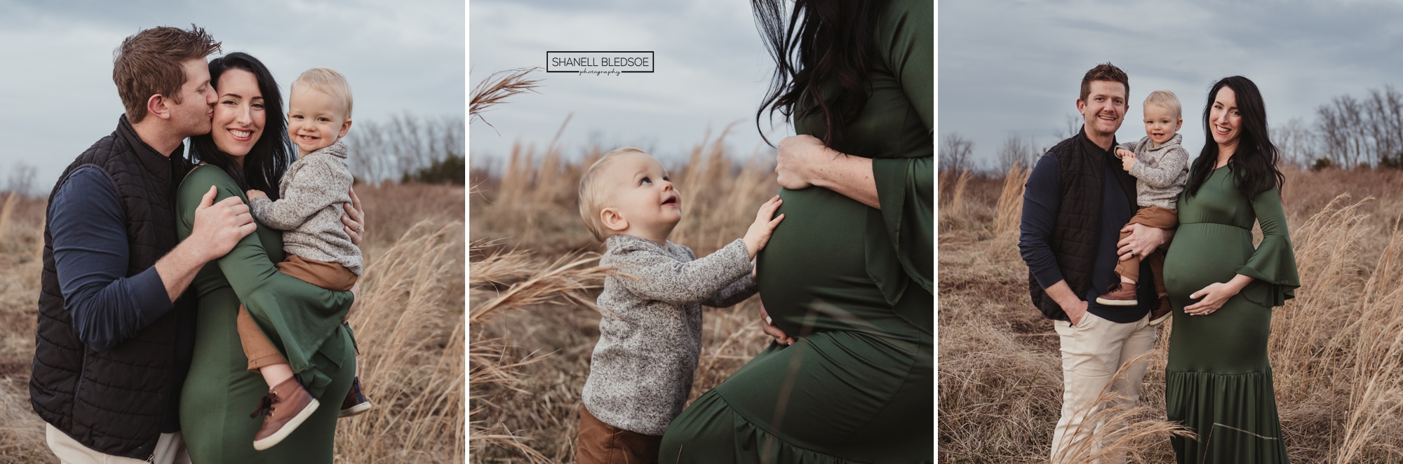 Tennessee maternity photos with toddler