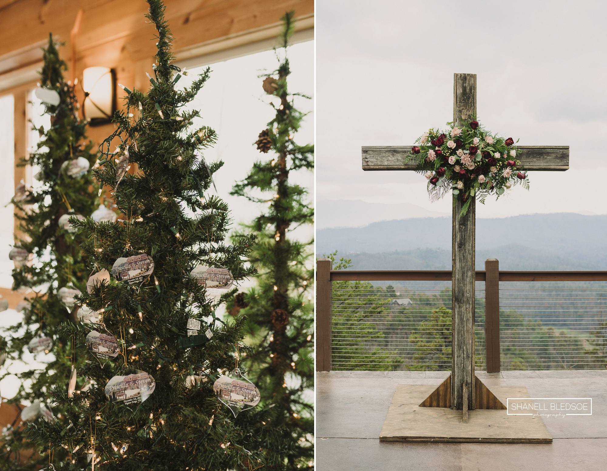 winter wedding in the Smoky Mountains