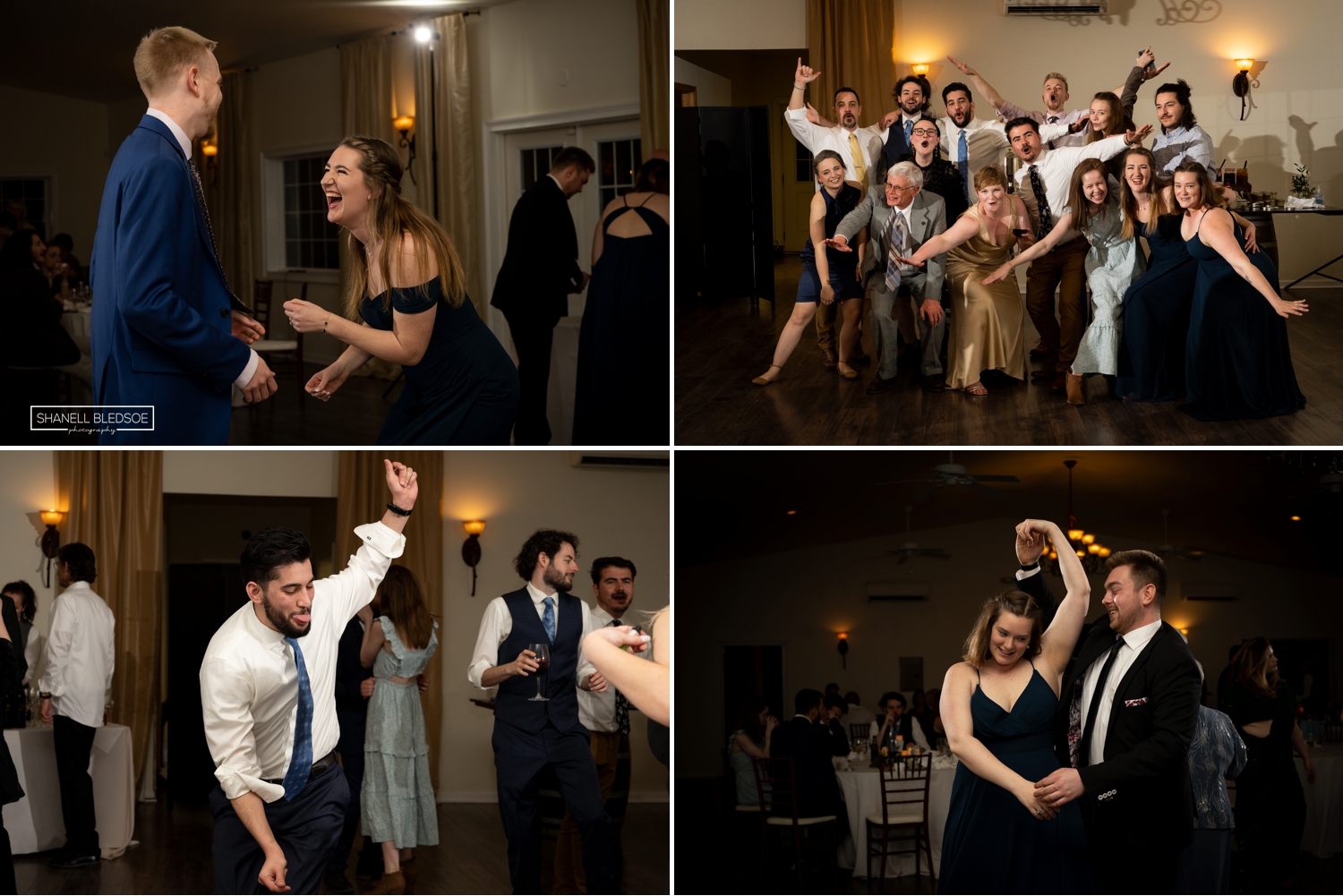 candid photos of wedding guests dancing