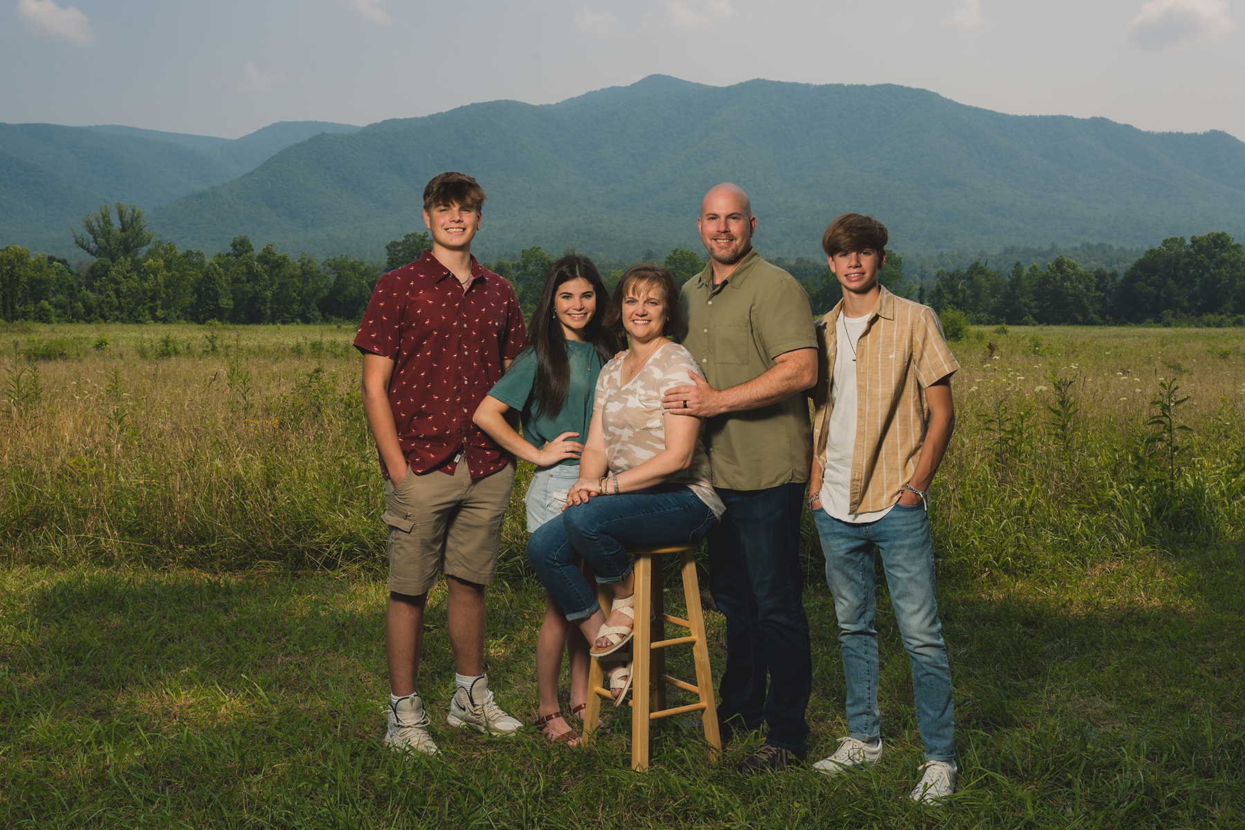 Family portraits in Cades Cove